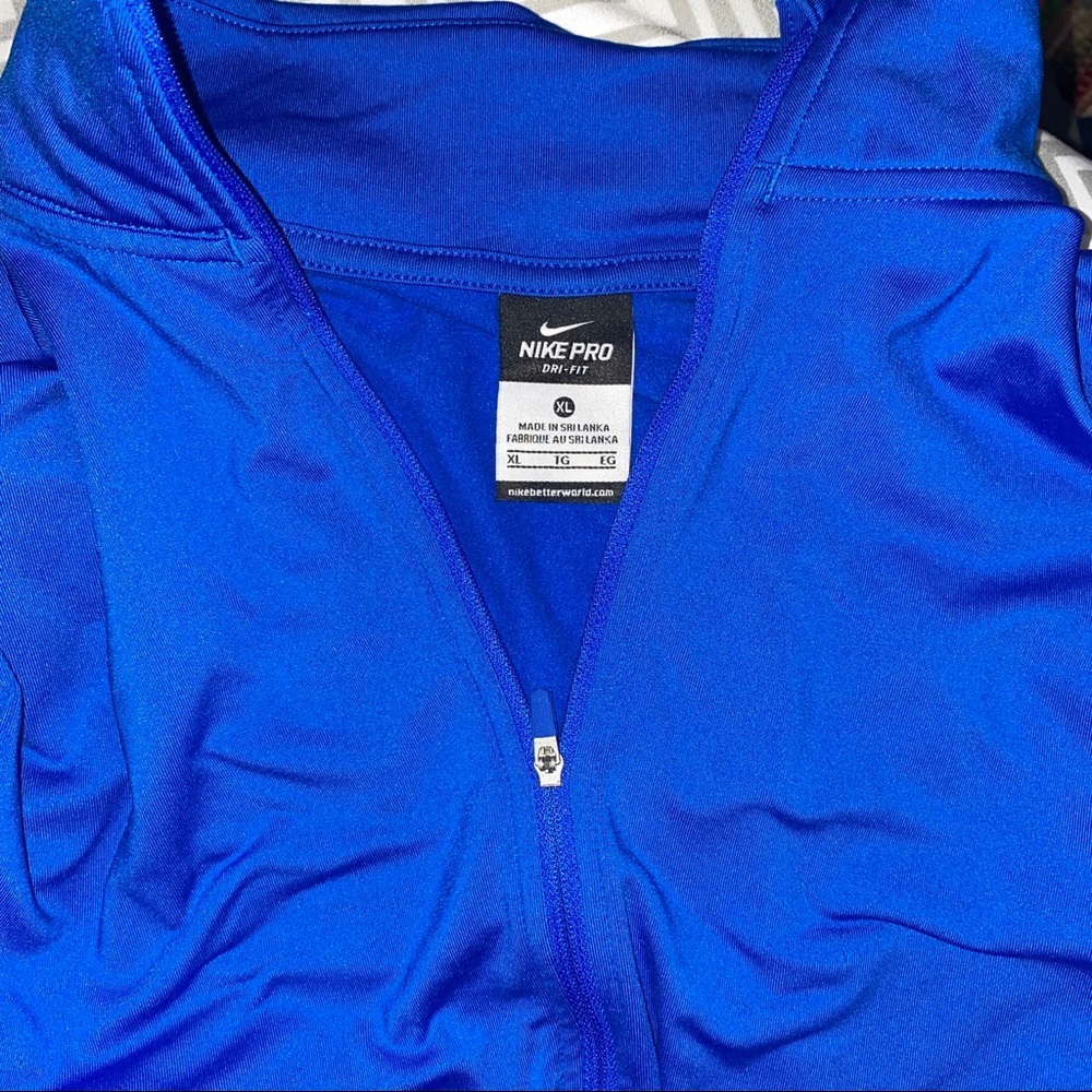 NIKE PRO 3/4 ZIP FLEECE LINED PULLOVER